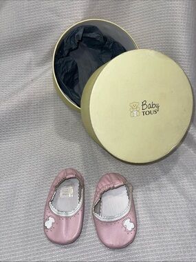 Tous Pink Baby Leather Slip-On Shoes